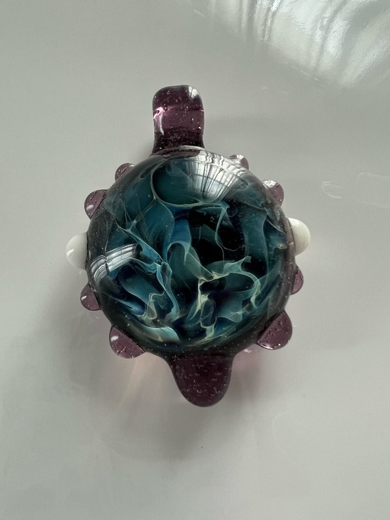Jewelry - Blown-Glass Necklace Pendant, Made in Colorado.
